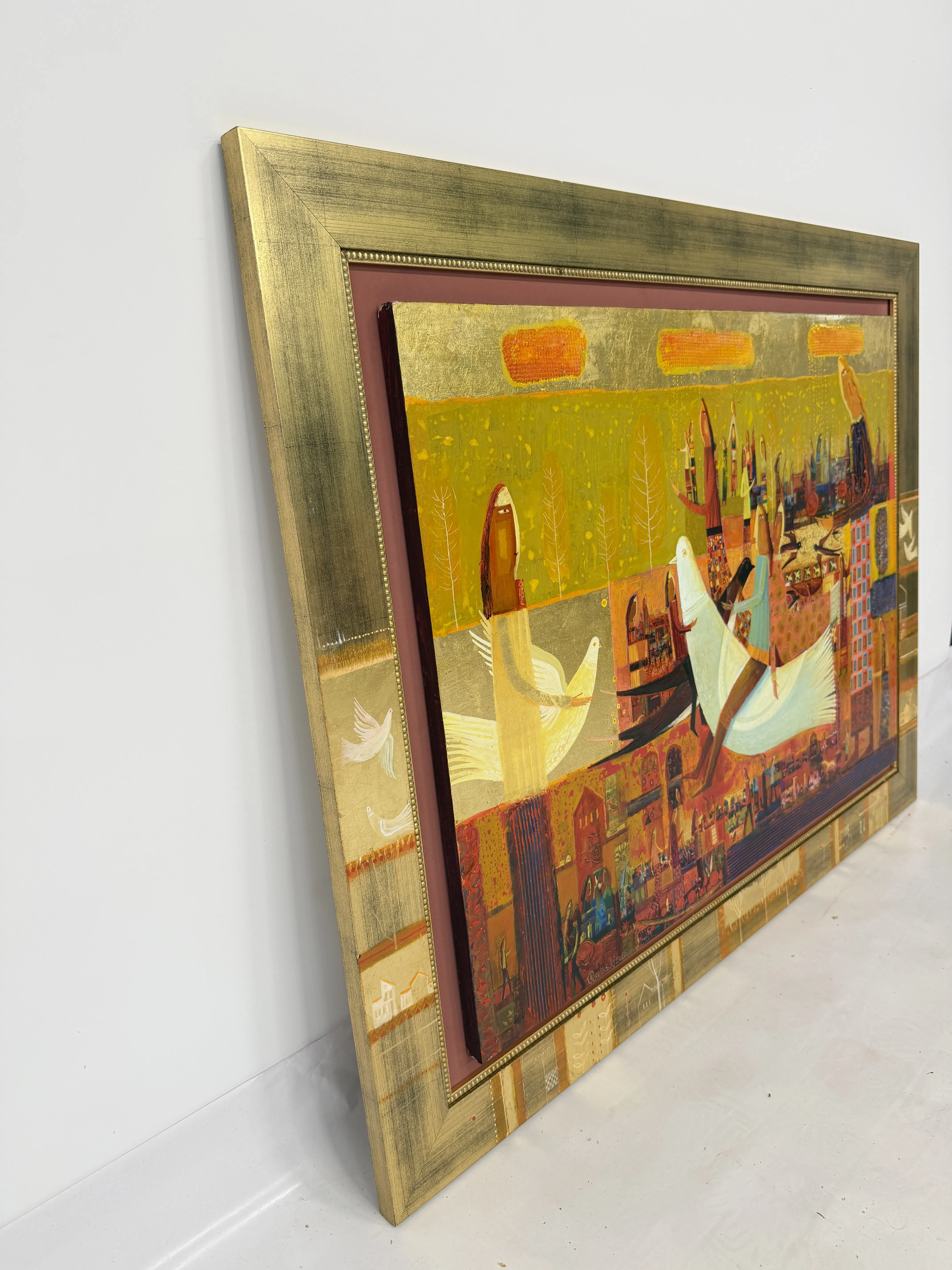 Image of Rider on a White Dove by Roman Opalinsky, size: 105x82, made of oil/wood, Painting medium, from Horodok, priced at $4000 (≈ 179,204 грн) Photo 6 of 7.