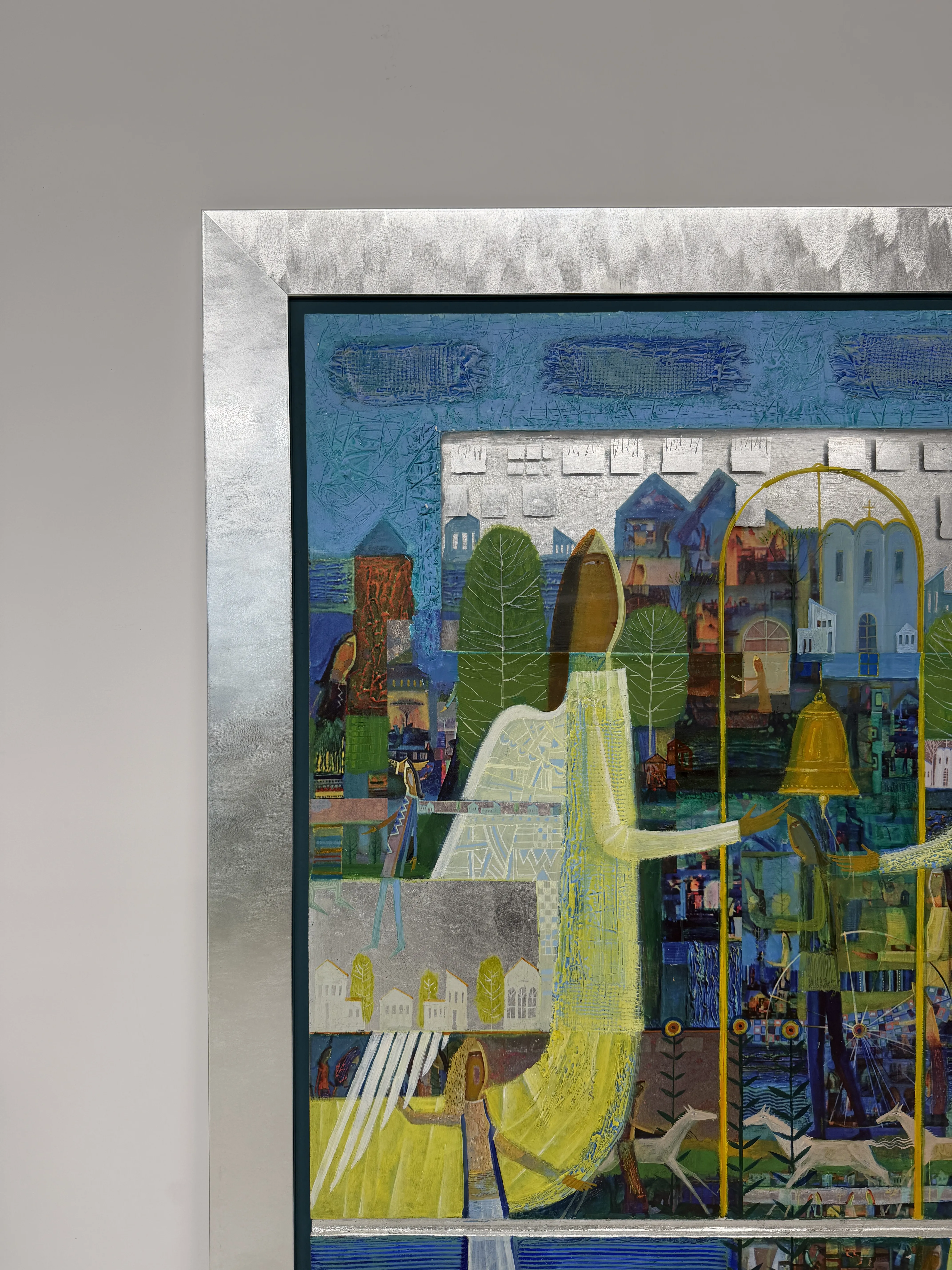 Image of Bell Ringers by Roman Opalinsky, size: 119x99cm, made of oil on wood, Painting medium, from Horodok, priced at $4000 (≈ 179,204 грн) Photo 6 of 9.