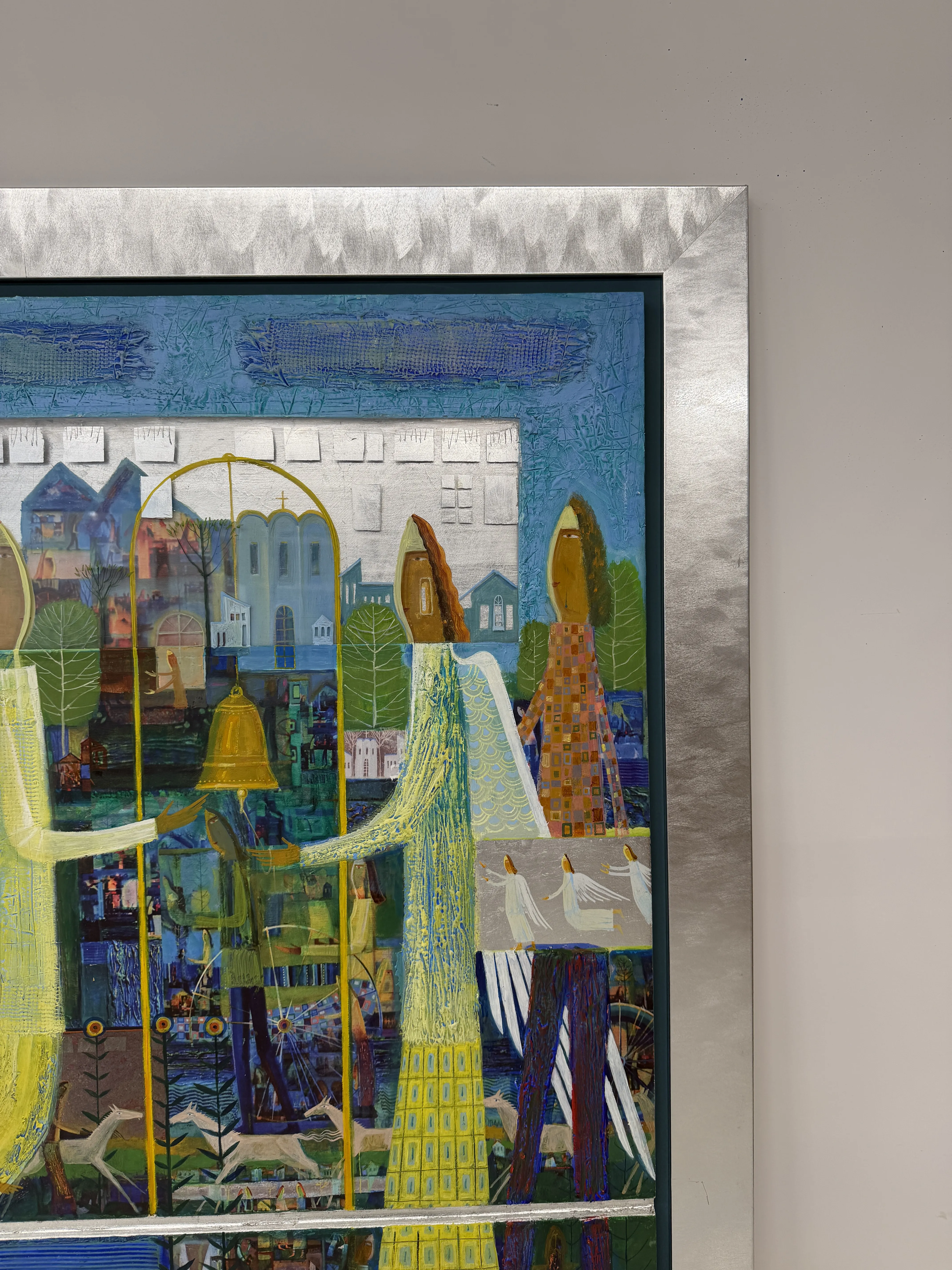 Image of Bell Ringers by Roman Opalinsky, size: 119x99cm, made of oil on wood, Painting medium, from Horodok, priced at $4000 (≈ 179,204 грн) Photo 8 of 9.