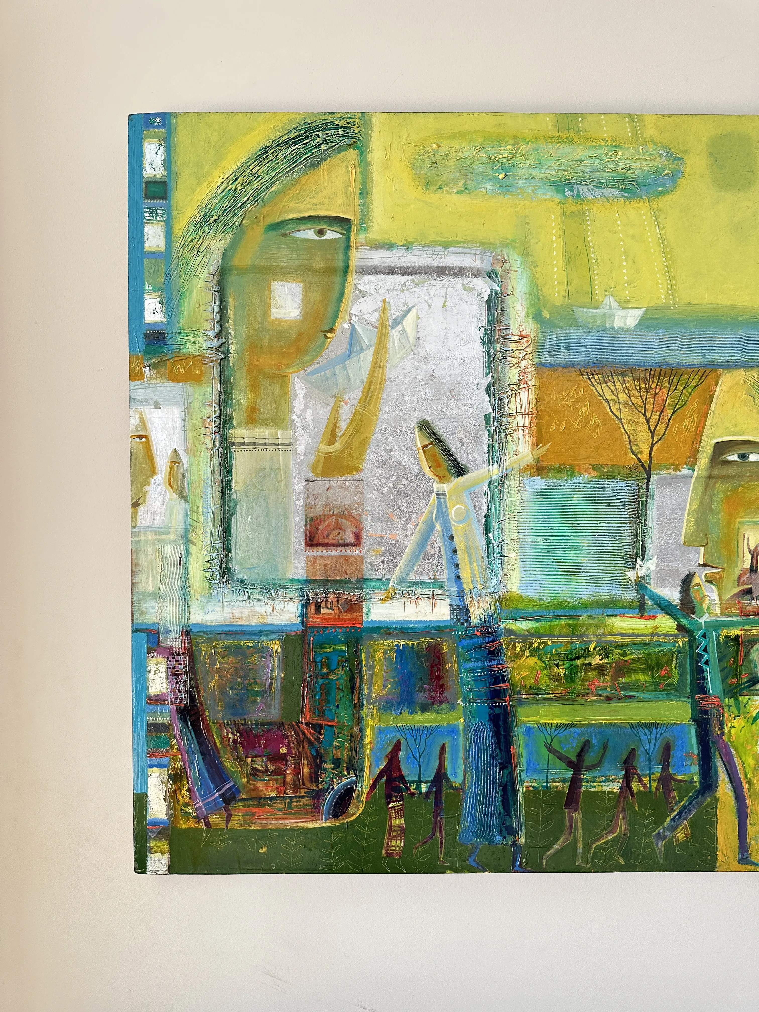 Image of Paper Boats by Roman Opalinsky, size: 140x100cm, made of oil on wood, Painting medium, from Horodok, priced at $5000 (≈ 224,005 грн) Photo 5 of 11.