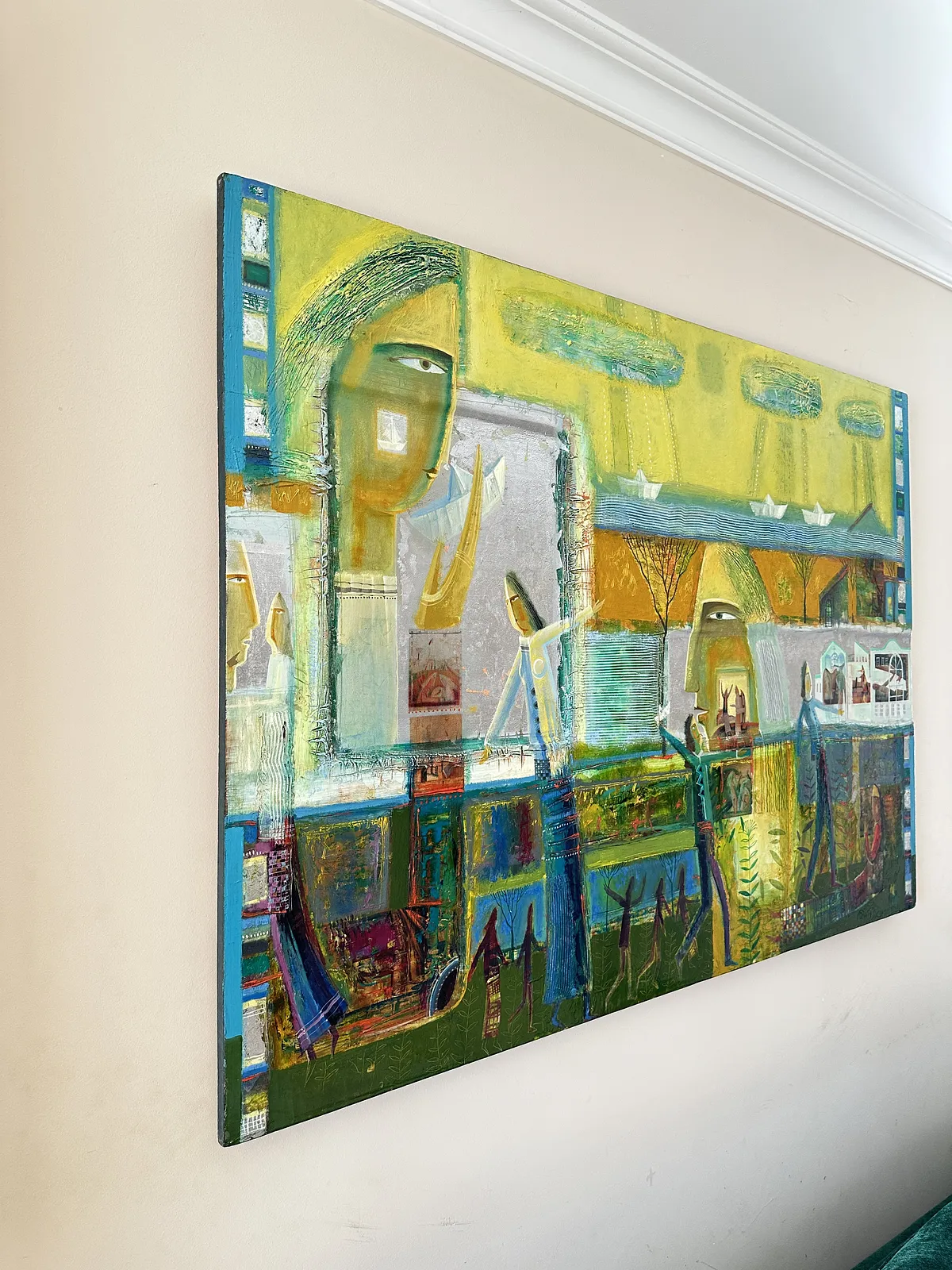 Image of Paper Boats by Roman Opalinsky, size: 140x100cm, made of oil on wood, Painting medium, from Horodok, priced at $5000 (≈ 224,005 грн) Photo 11 of 11.