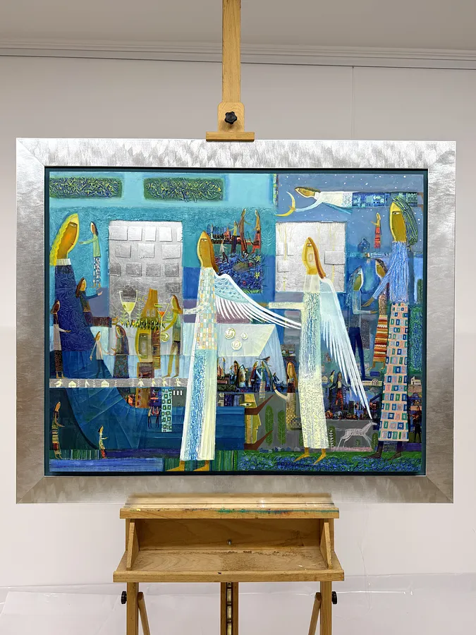 Image of Dinner time by Roman Opalinsky, size: 119x99cm, made of oil/wood, Painting medium, from Horodok, priced at $4000 (≈ 179,204 грн)