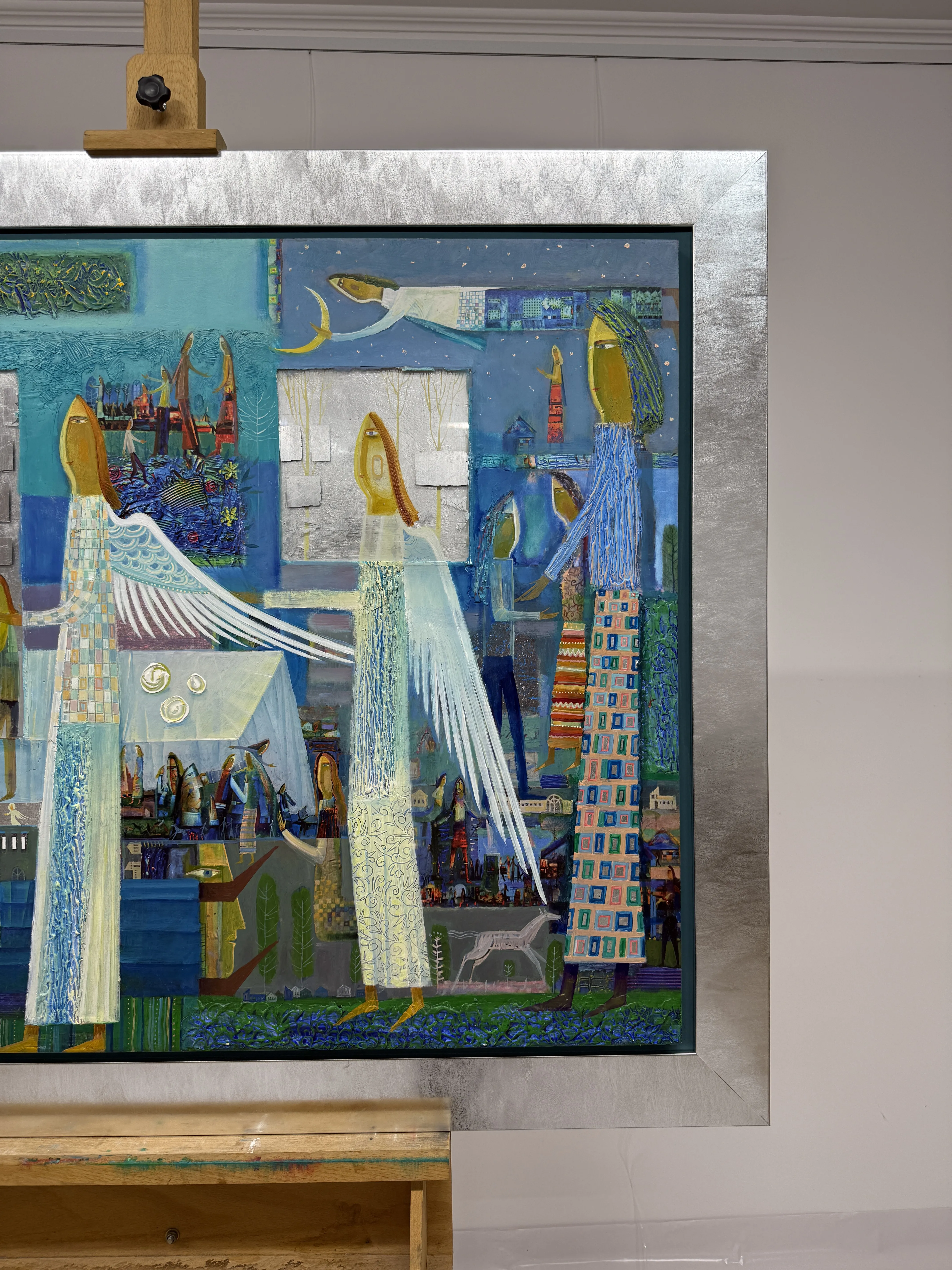 Image of Dinner time by Roman Opalinsky, size: 119x99cm, made of oil/wood, Painting medium, from Horodok, priced at $4000 (≈ 179,204 грн) Photo 5 of 6.