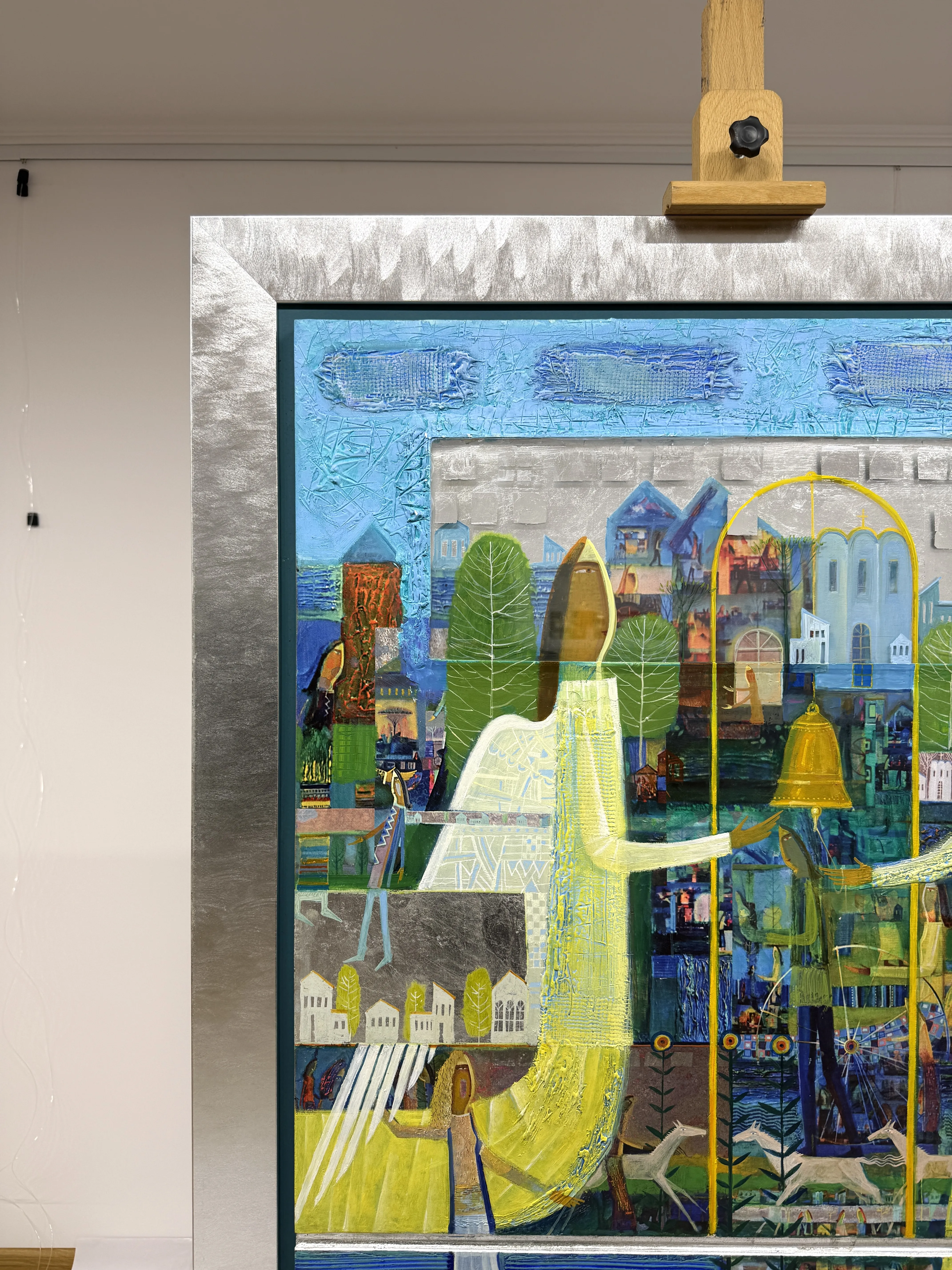 Image of Bell Ringers by Roman Opalinsky, size: 119x99cm, made of oil on wood, Painting medium, from Horodok, priced at $4000 (≈ 179,204 грн) Photo 2 of 9.