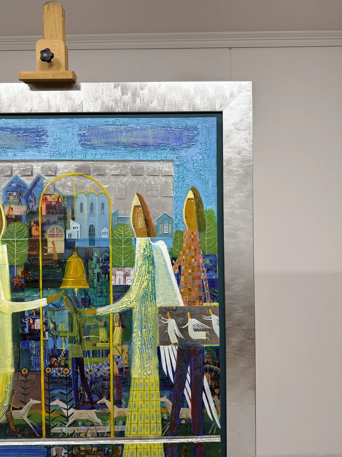 Image of Bell Ringers by Roman Opalinsky, size: 119x99cm, made of oil on wood, Painting medium, from Horodok, priced at $4000 (≈ 179,204 грн) Photo 3 of 9.